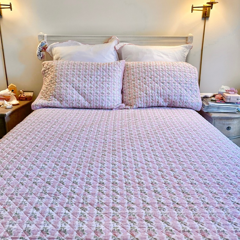 Loveshackfancy blooming heirloom quilt full queen